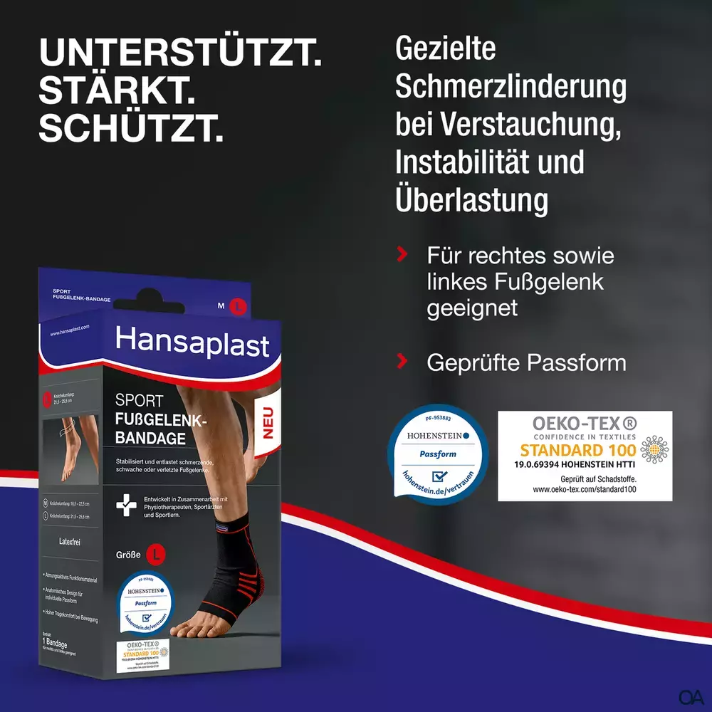 Hansaplast Performance Fußgelenk-Bandage S/M