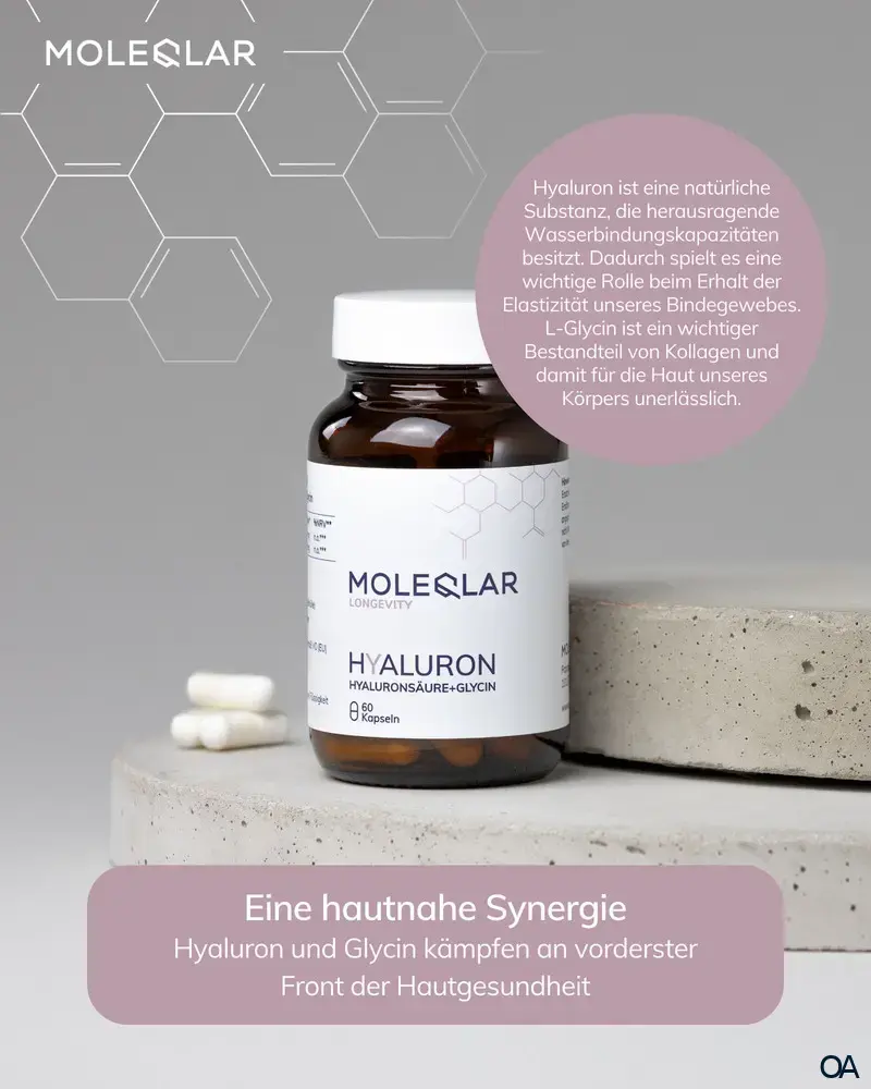 MoleQlar Longevity Hyaluron + Glycin Kapseln MoleQlar Longevity Hyaluron + Glycin Kapseln