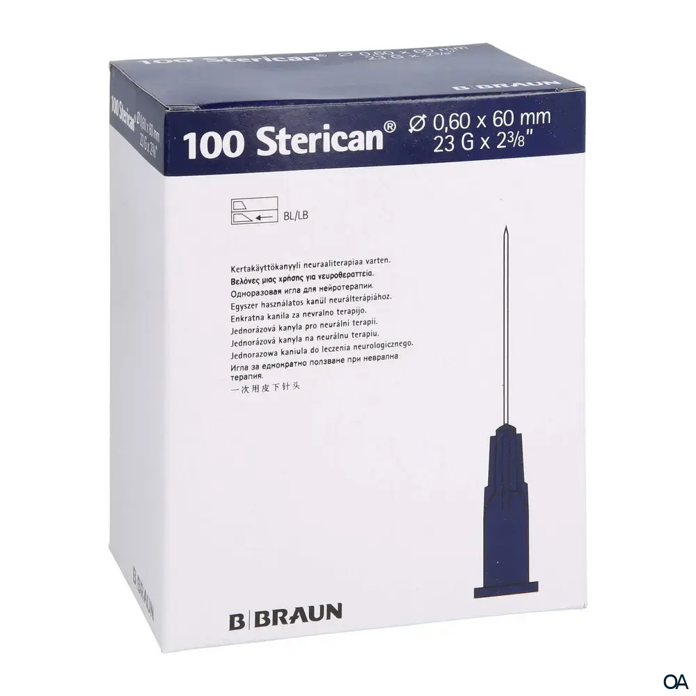 Sterican® Neuraltherapie G23 x 2 3/8", Ø 0,60 x 60 mm, blau