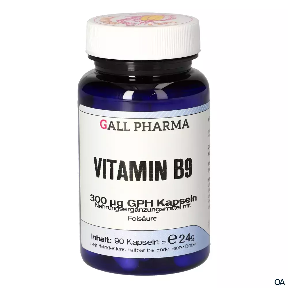 Gall Pharma Vitamin B9 300 mcg Kapseln Gall Pharma Vitamin B9 300 mcg Kapseln