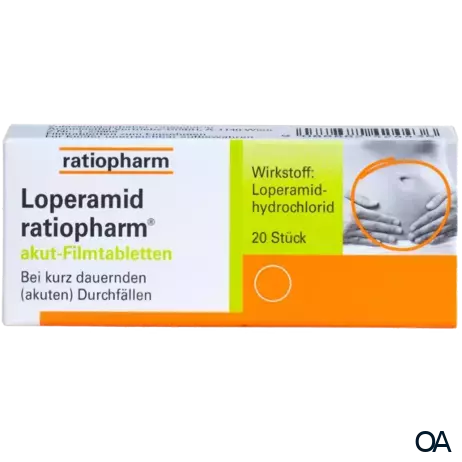 Loperamid ratiopharm® akut Filmtabletten Loperamid ratiopharm® akut Filmtabletten