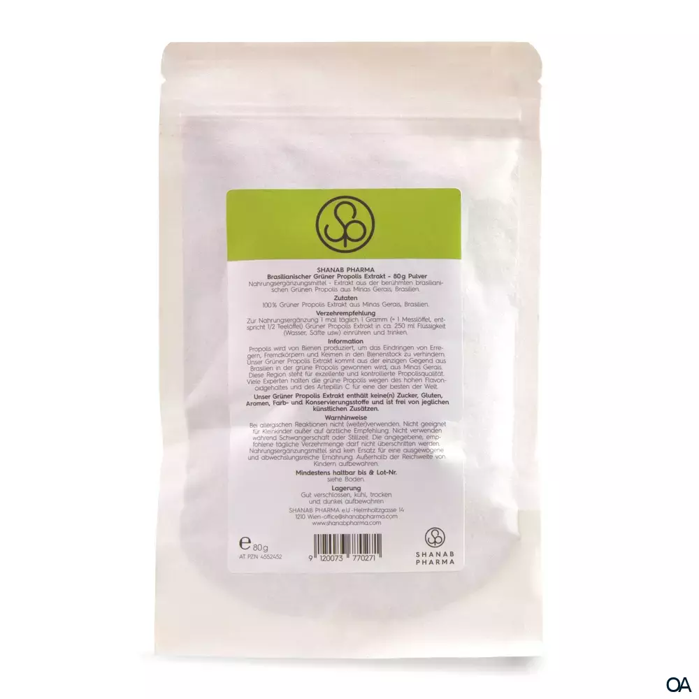 Shanab Pharma Brasilianischer Grüner Propolis Extrakt