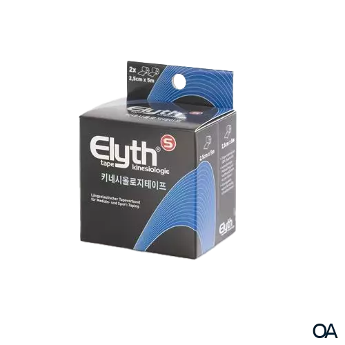 ELYTH Tape Kinesiologie 2,5 cm x 5 m - Schwarz ELYTH Tape Kinesiologie 2,5 cm x 5 m - Schwarz
