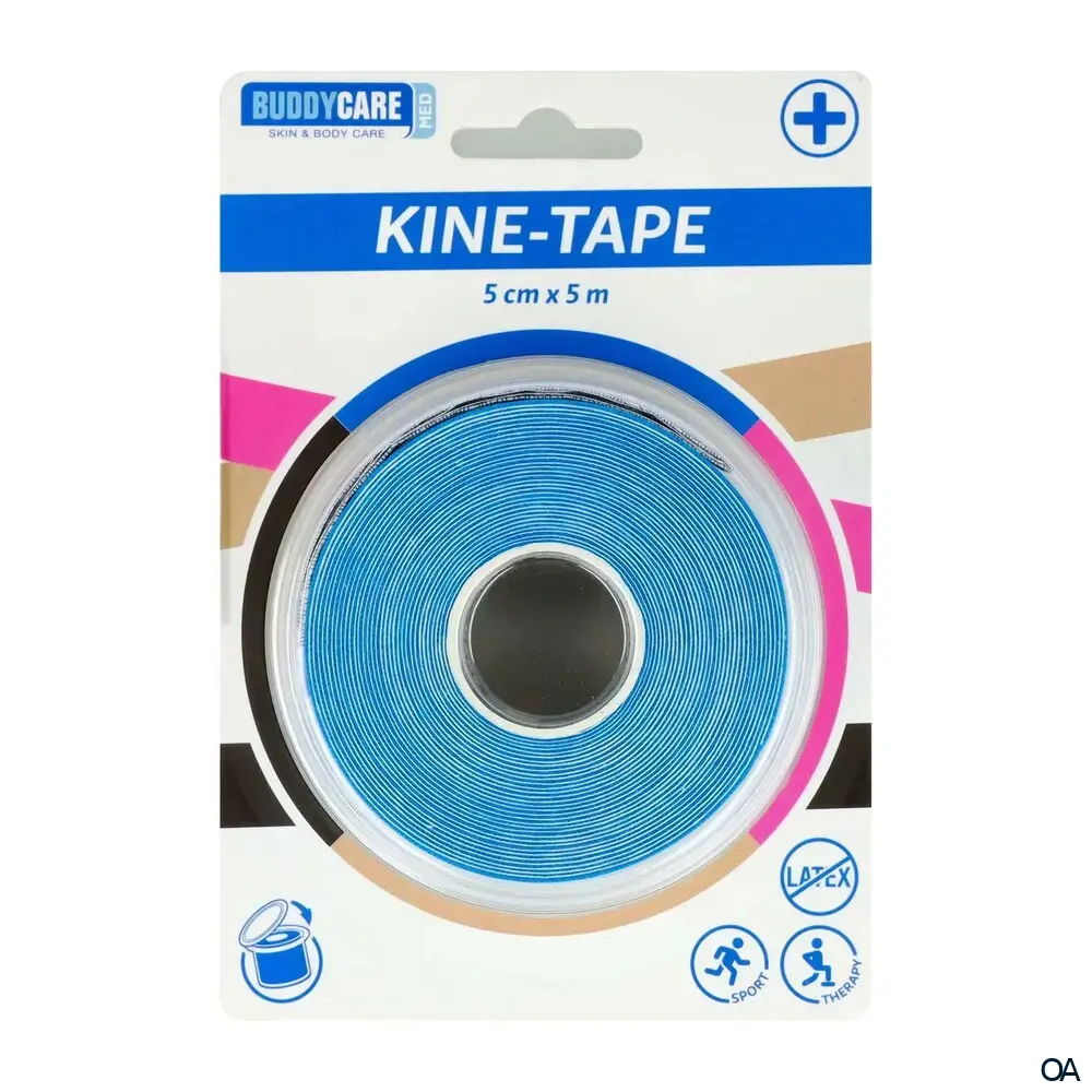BUDDYCARE® MED Kine-Tape BLAU - 5cm x 5m