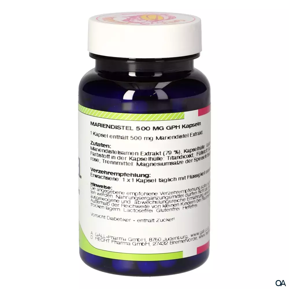 Gall Pharma Mariendistel 500 mg Kapseln Gall Pharma Mariendistel 500 mg Kapseln