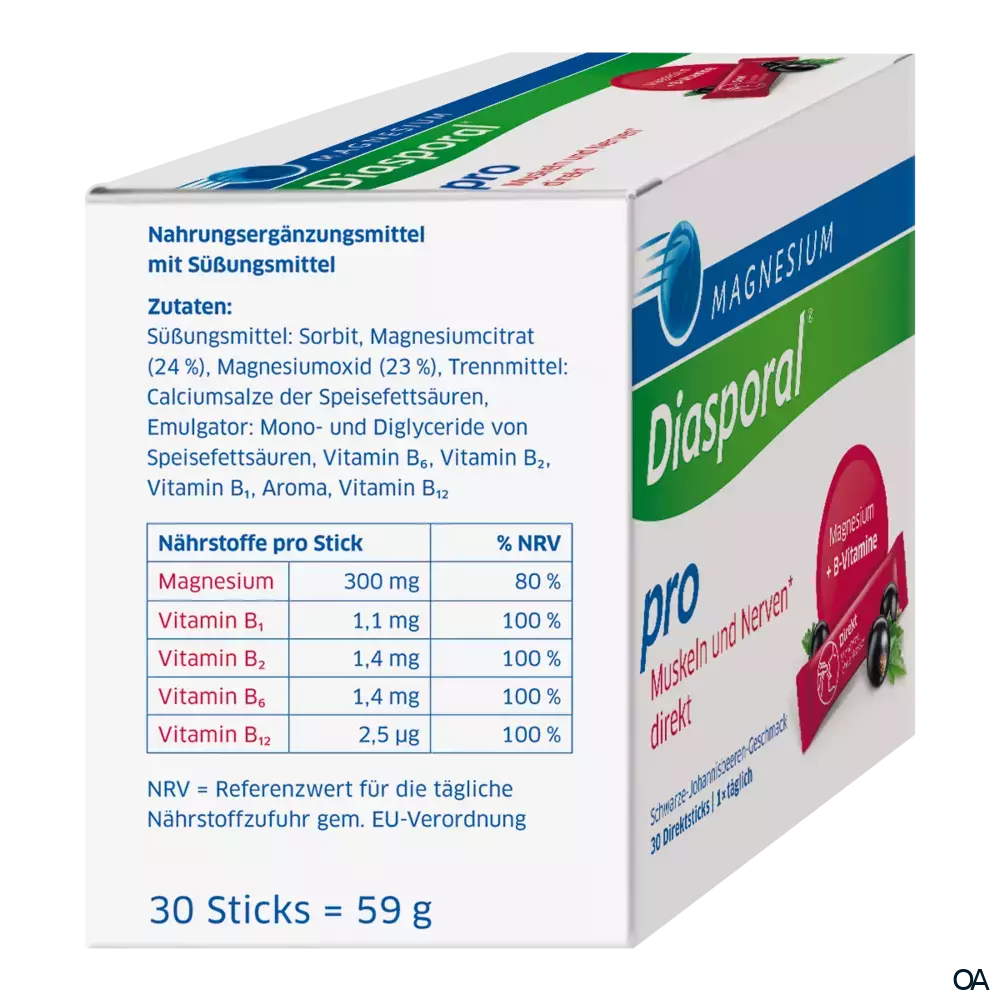 Magnesium Diasporal® Pro Muskeln und Nerven* direkt Sticks Magnesium Diasporal® Pro Muskeln und Nerven* direkt Sticks