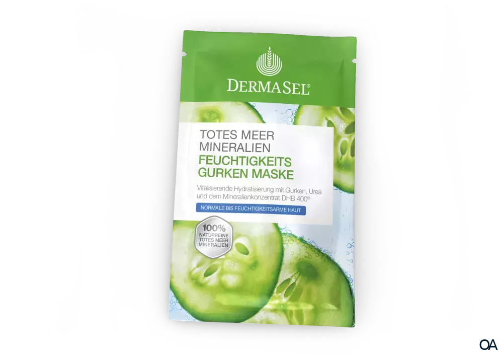 DermaSel® Totes Meer Mineralien Feuchtigkeits Gurken Maske DermaSel® Totes Meer Mineralien Feuchtigkeits Gurken Maske