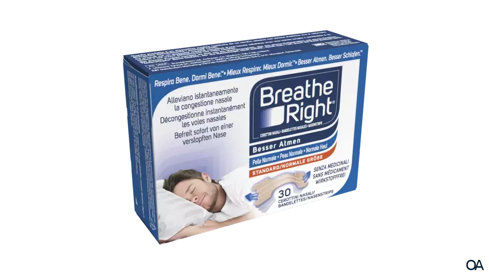Besser Atmen Breathe Right® Nasenstrips Normal Beige