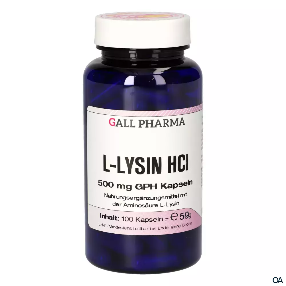 Gall Pharma L-Lysin HCl 500 mg Kapseln Gall Pharma L-Lysin HCl 500 mg Kapseln