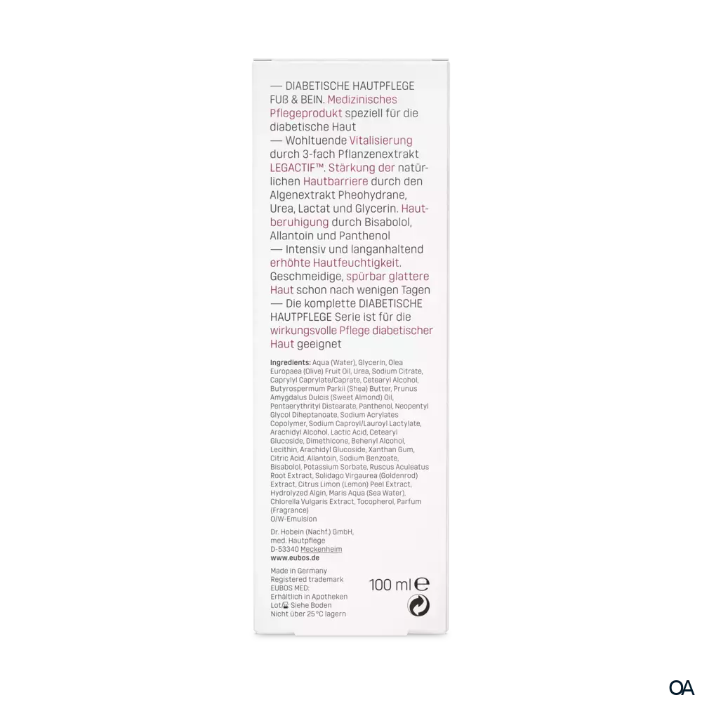 Eubos DIABETISCHE HAUT PFLEGE FUSS & BEIN Eubos DIABETISCHE HAUT PFLEGE FUSS & BEIN