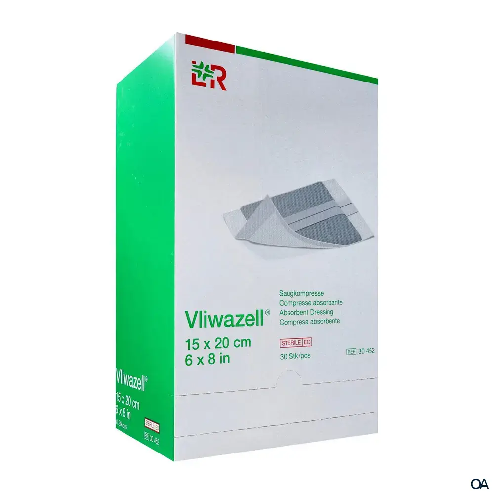 Vliwazell® Saugkompressen steril, 15 x 20 cm Vliwazell® Saugkompressen steril, 15 x 20 cm