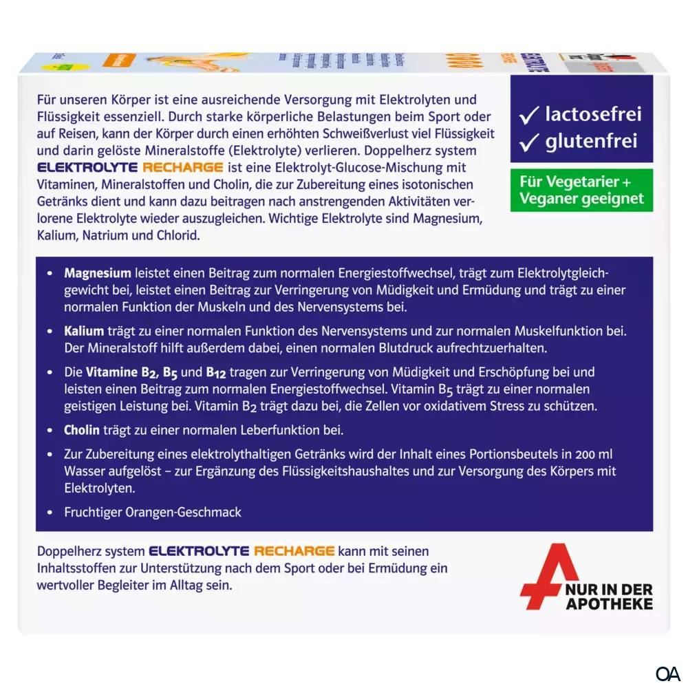 Doppelherz system Elektrolyte Recharge Beutel