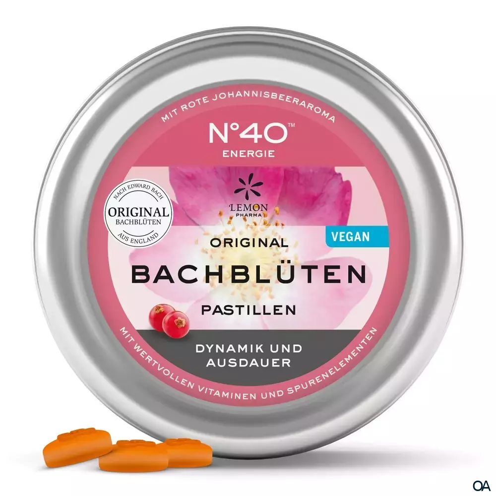Lemon Pharma N°40 Original Bachblüten Pastillen "Energie" Lemon Pharma N°40 Original Bachblüten Pastillen "Energie"