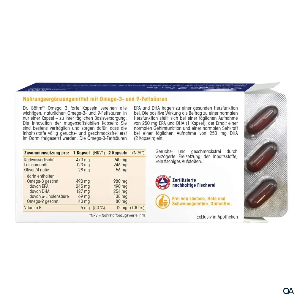 Dr. Böhm® Omega 3 forte Kapseln Dr. Böhm® Omega 3 forte Kapseln
