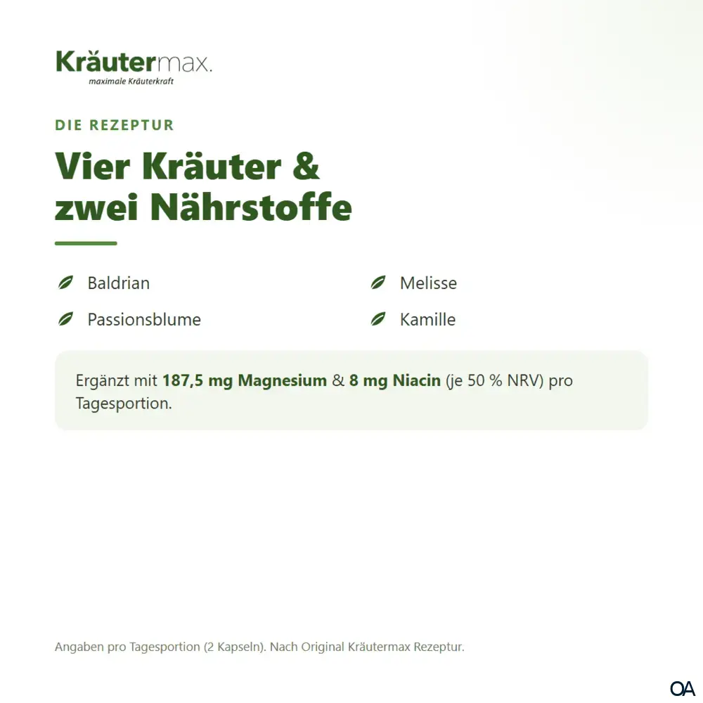 Kräutermax Baldrian plus Kapseln