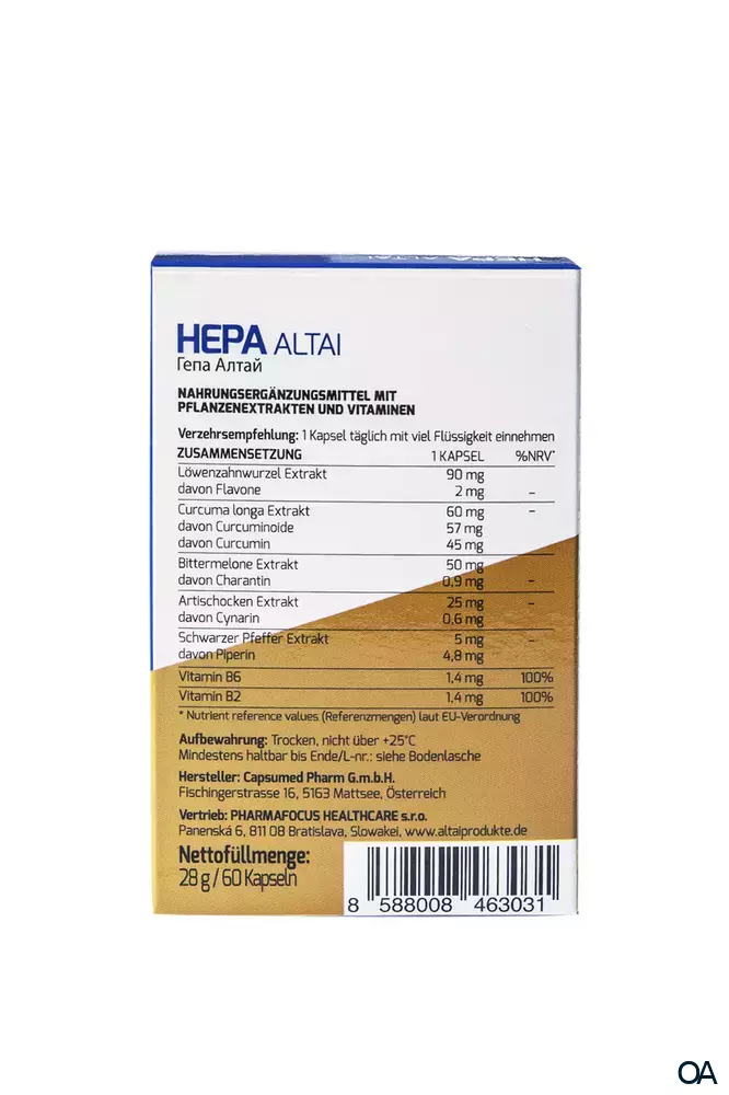 Hepa Kapseln Altai Hepa Kapseln Altai
