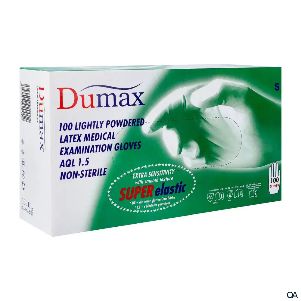 Dumax Latex Untersuchungshandschuhe gepudert Dumax Latex Untersuchungshandschuhe gepudert