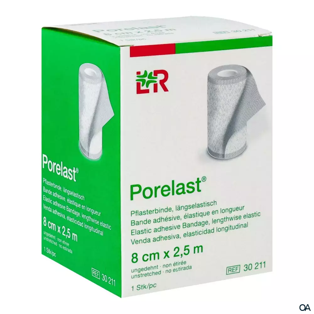 Porelast® Längselastische Pflasterbinde 8 cm x 2,5 m