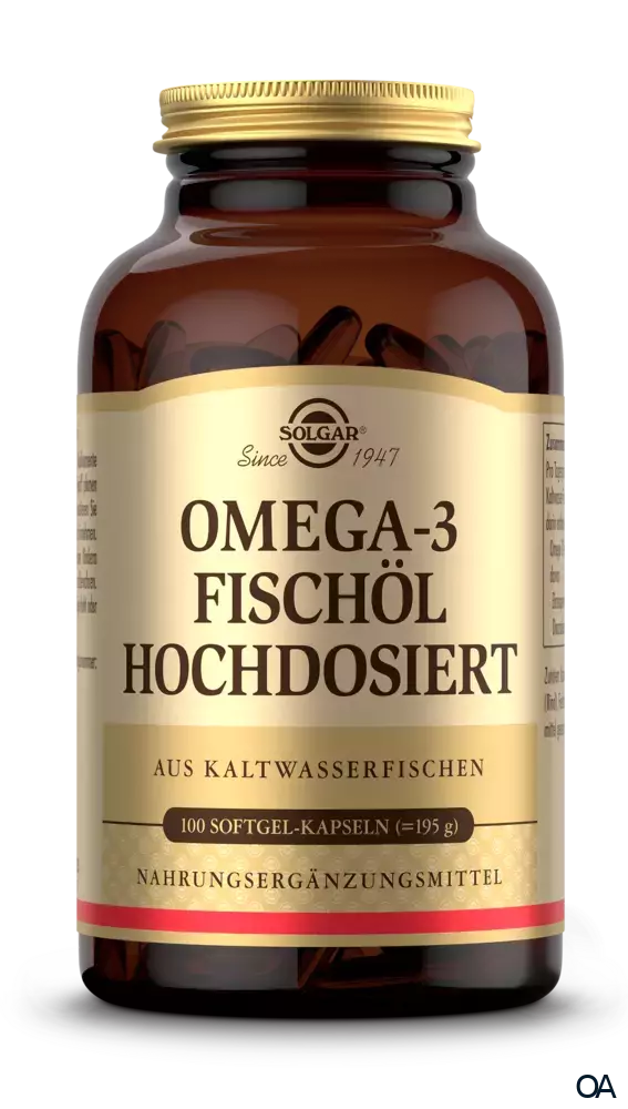 Solgar® Omega-3 Fischöl hochdosiert Softgel-Kapseln