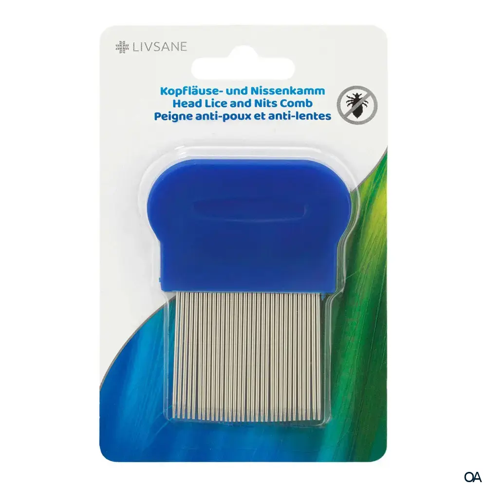 LIVSANE Kopfläuse- und Nissenkamm