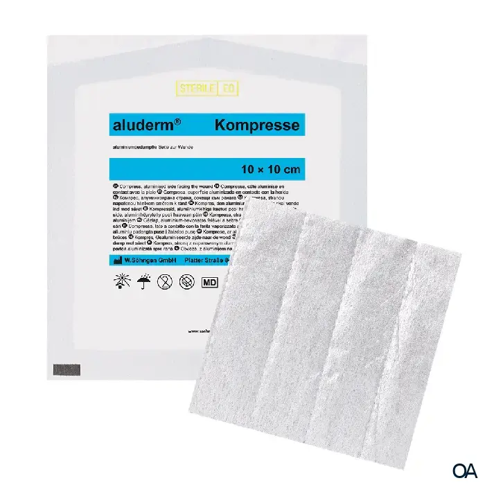 aluderm® Kompressen steril 10 x 10 cm aluderm® Kompressen steril 10 x 10 cm