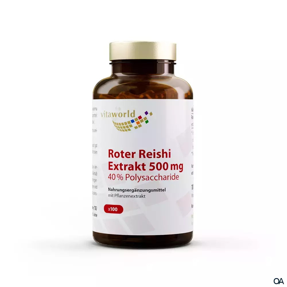 Vitaworld Roter Reishi Extrakt 500 mg 40% Polysaccharide Kapseln Vitaworld Roter Reishi Extrakt 500 mg 40% Polysaccharide Kapseln