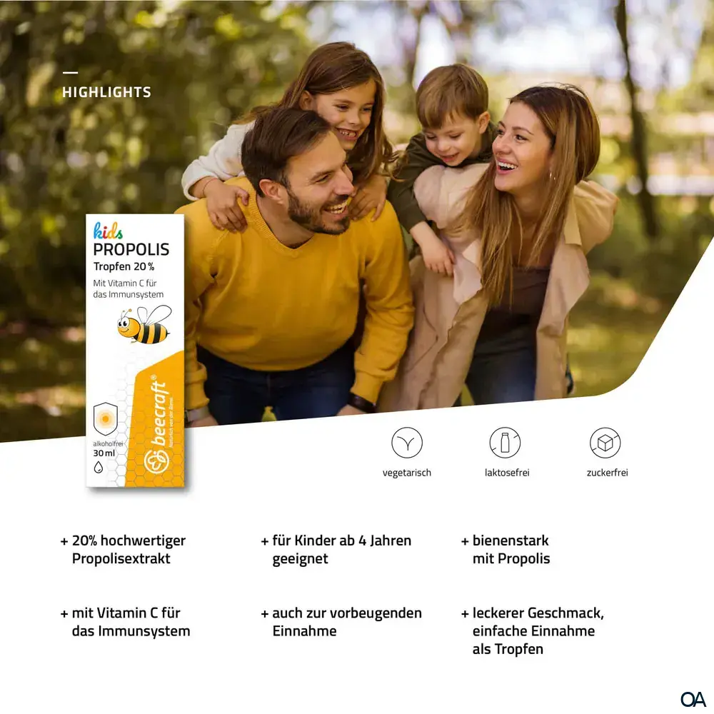 beecraft® Kids Propolis Tropfen 20%, alkoholfrei