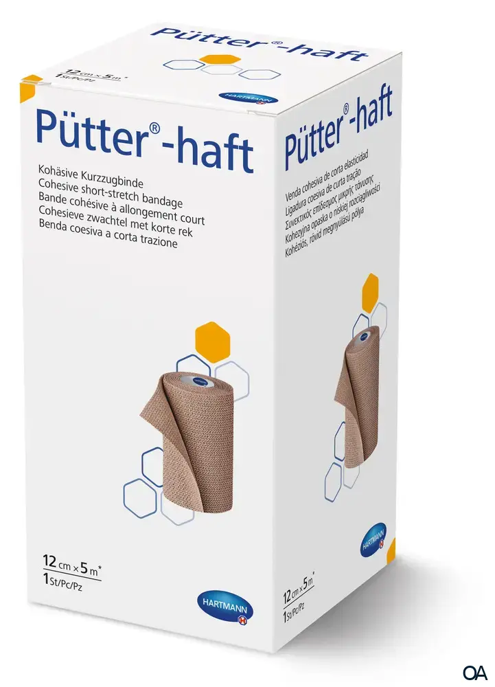 Pütter®-haft kohäsive Kurzzugbinde 12 cm x 5 m