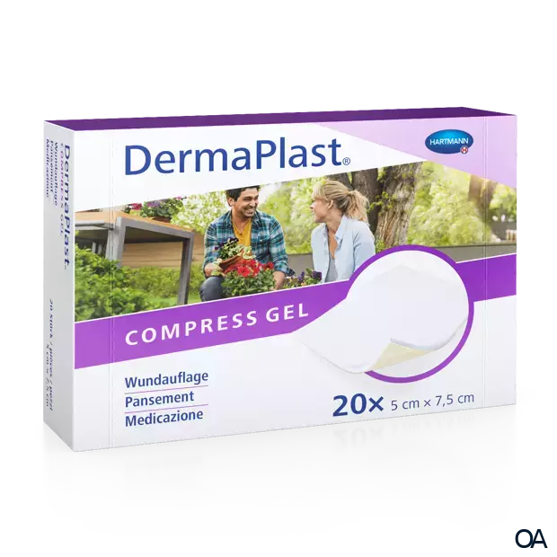 DermaPlast® Compress Gel beschichtete Wundkompresse 5 x 7.5 cm DermaPlast® Compress Gel beschichtete Wundkompresse 5 x 7.5 cm