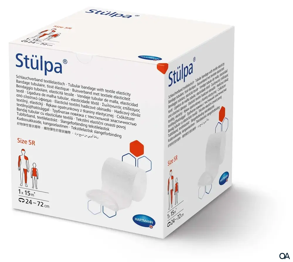 Stülpa® Rollen Schlauchverband textilelastisch, Gr. 5 R, 12 cm breit, 15 m lang