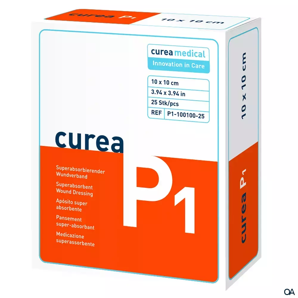 curea medical Curea P1 Superabsorbierender Wundverband steril, 10 x 10 cm curea medical Curea P1 Superabsorbierender Wundverband steril, 10 x 10 cm
