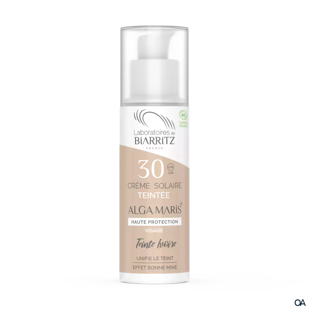 Alga Maris getönte Sonnencreme elfenbein Gesicht bio LSF 30 Alga Maris getönte Sonnencreme elfenbein Gesicht bio LSF 30