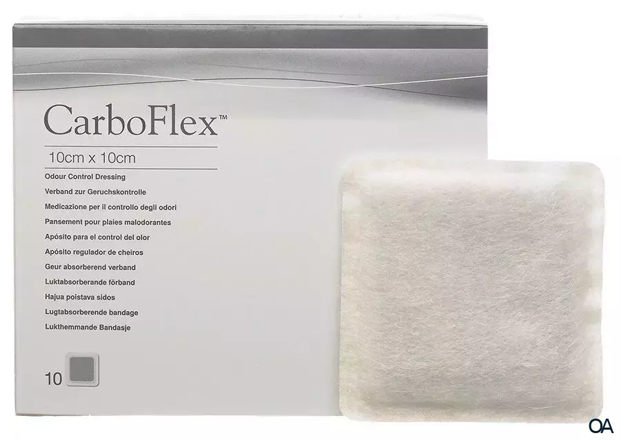 Convatec CarboFlex® nicht haftender Primärverband 10 x 10 cm