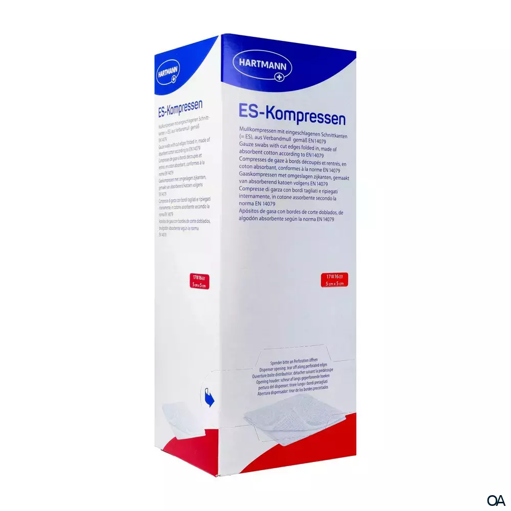 ES-Kompressen 16fach, steril, 5 x 5 cm, 40 x 2 Stück