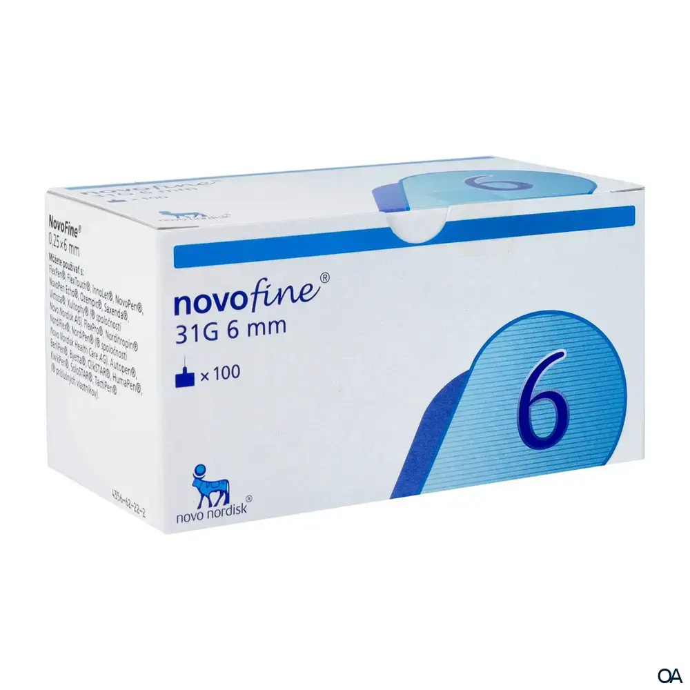 NovoFine® Insulinpen-Nadeln 31 G (0,25 x 6 mm) NovoFine® Insulinpen-Nadeln 31 G (0,25 x 6 mm)