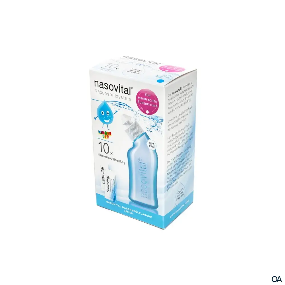 nasovital® Nasenspülsystem für Kinder - Blau nasovital® Nasenspülsystem für Kinder - Blau