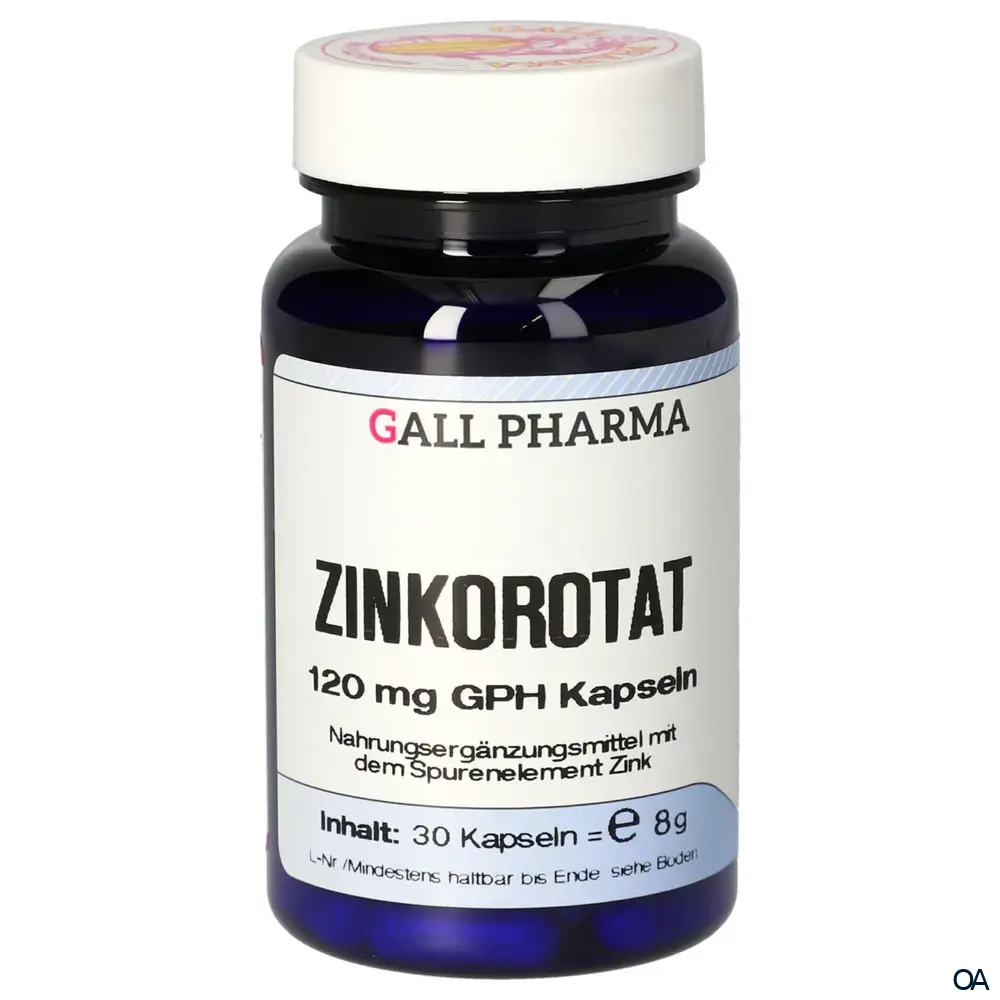 Gall Pharma Zinkorotat 120 mg Kapseln