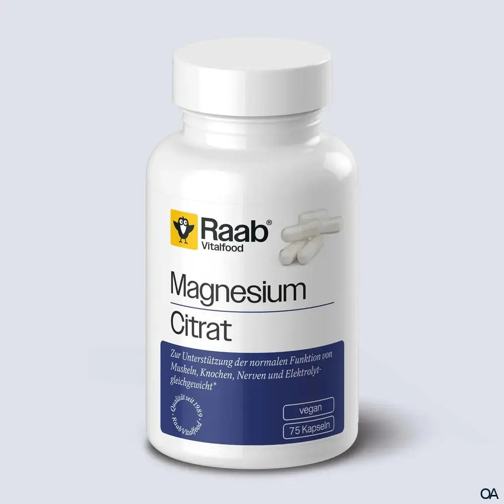 Raab® Vitalfood Magnesiumcitrat Kapseln