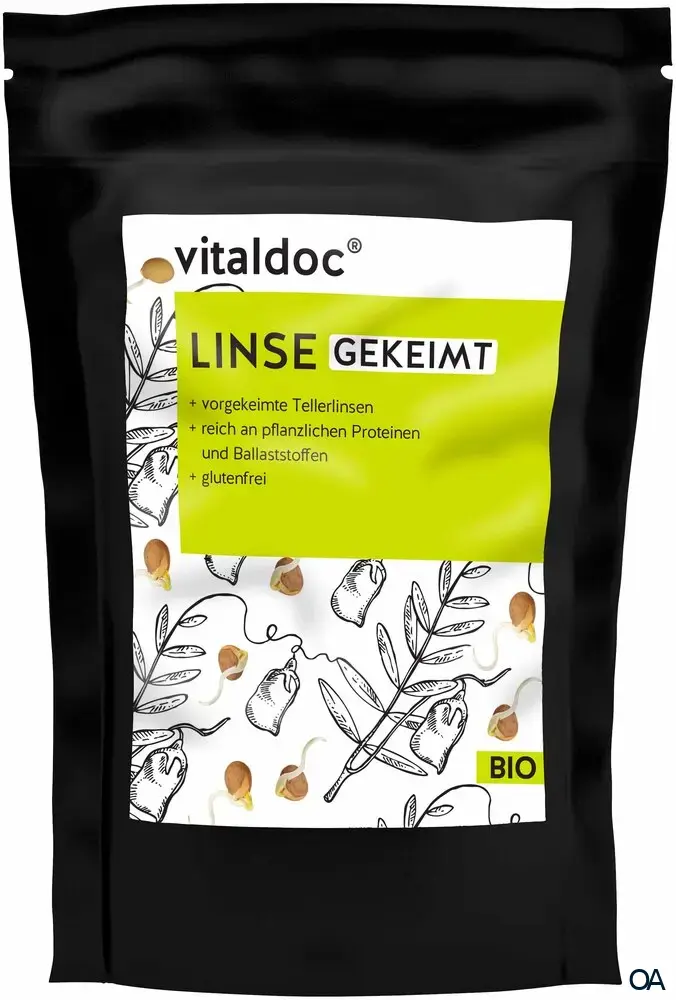 vitaldoc® BIO Linse ganz, gekeimt