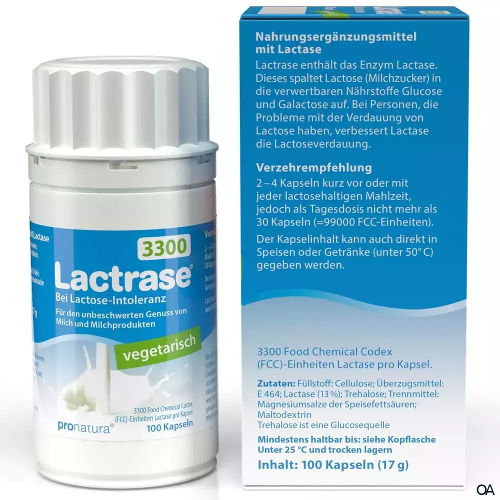 Lactrase® 3300 FCC Kapseln vegetarisch Lactrase® 3300 FCC Kapseln vegetarisch
