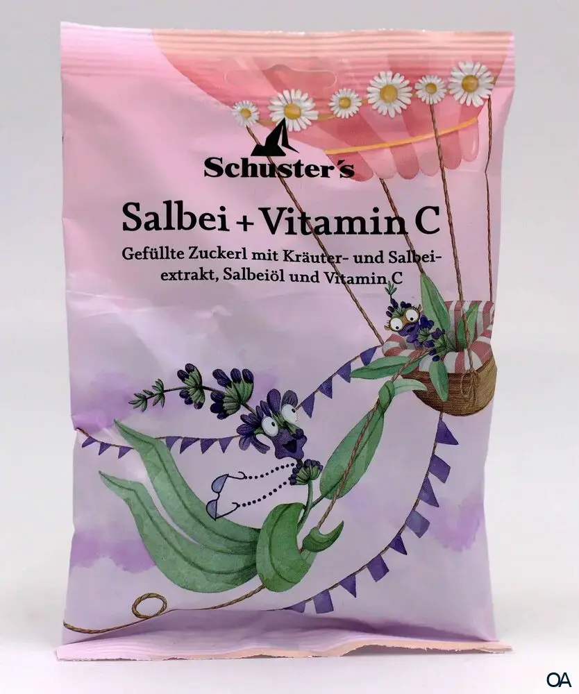 Schuster’s Salbei + Vitamin C Zuckerl gefüllt Schuster’s Salbei + Vitamin C Zuckerl gefüllt