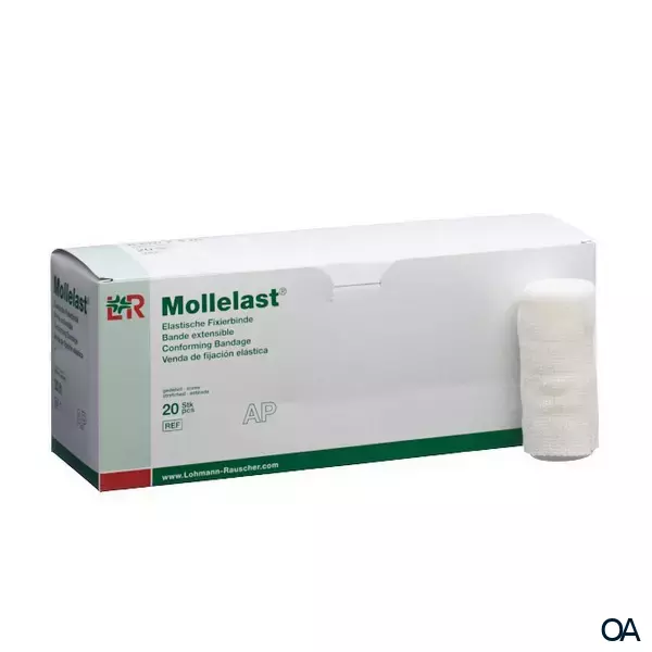 Mollelast® Elastische Fixierbinde, lose im Karton, 12 cm x 4 m