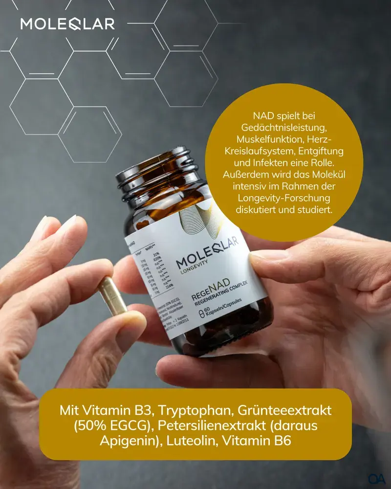 MoleQlar Longevity regeNAD (NAD Booster) Kapseln