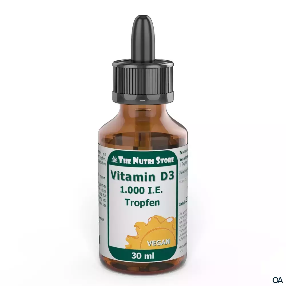 The Nutri Store Vitamin D3 1000 I.E. Tropfen vegan The Nutri Store Vitamin D3 1000 I.E. Tropfen vegan