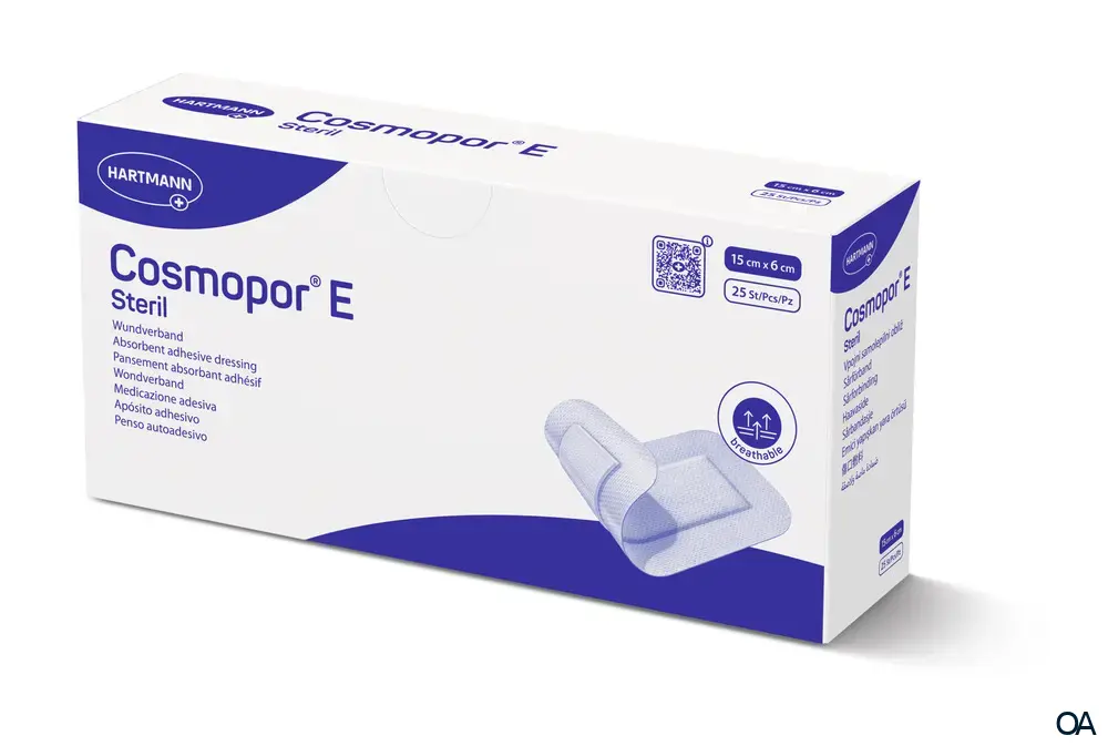Cosmopor® E selbstklebender Wundverband steril, 6 x 15 cm