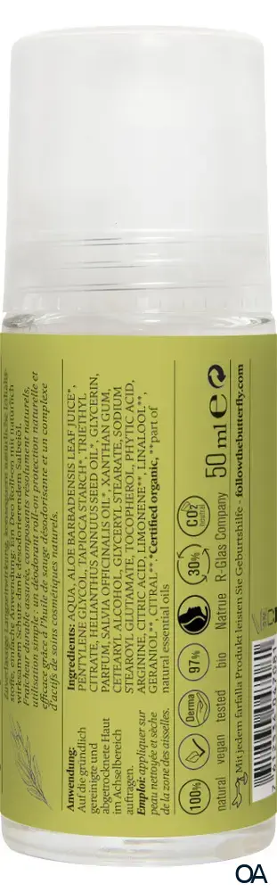 Farfalla Salbei, Kräuterfrischer Deo Roll-on
