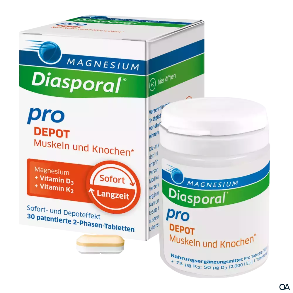 Magnesium Diasporal® Pro DEPOT Muskeln und Knochen* Tabletten Magnesium Diasporal® Pro DEPOT Muskeln und Knochen* Tabletten