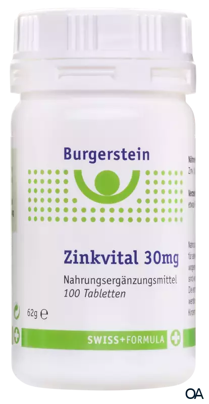 Burgerstein Zinkvital 30 mg Tabletten Burgerstein Zinkvital 30 mg Tabletten