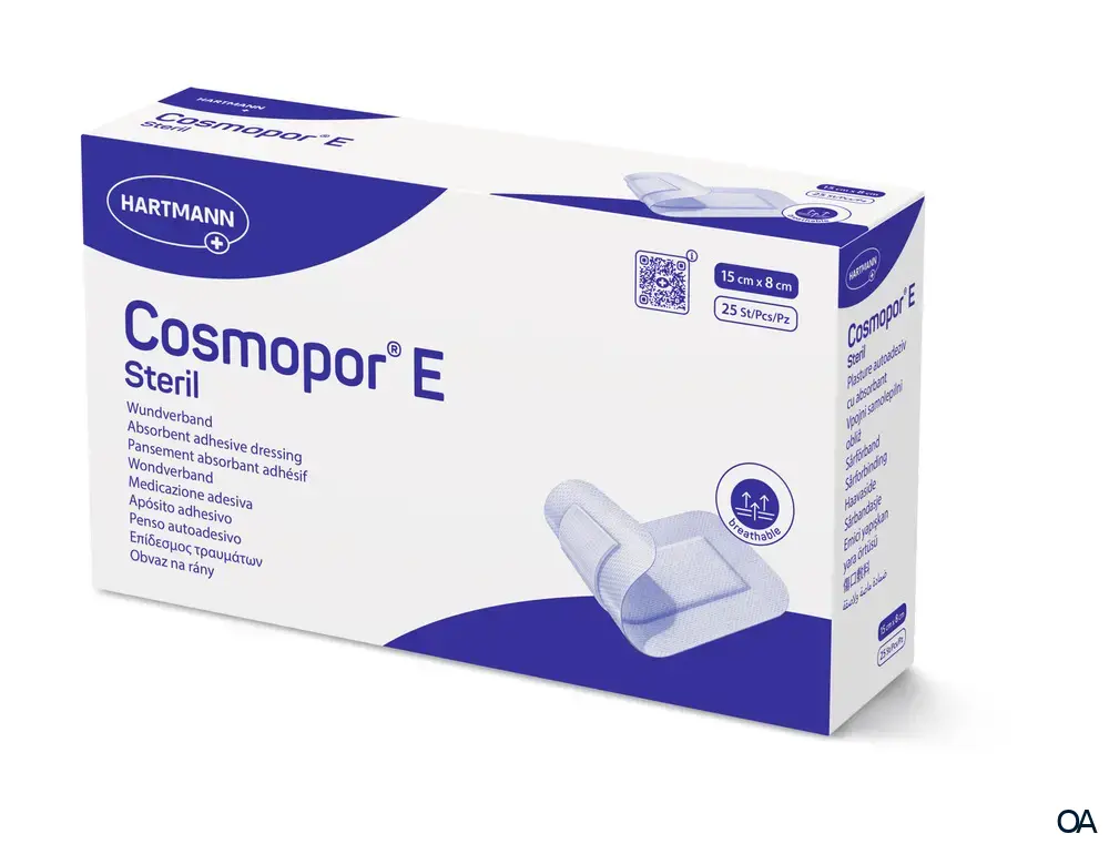 Cosmopor® E selbstklebender Wundverband steril, 8 x 15 cm
