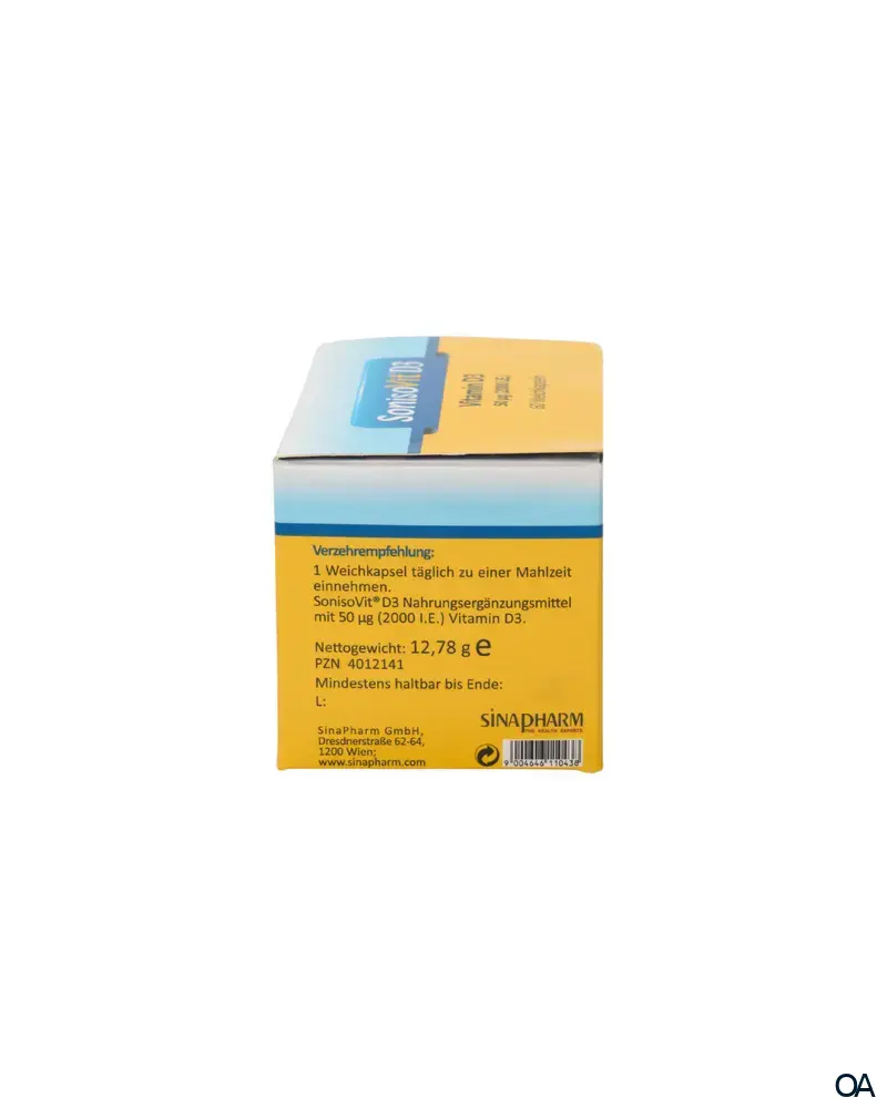 SonisoVit®D3 Kapseln 50µg (2000 I.E)